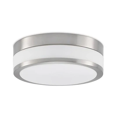 Image de Lindby Plafonnier Salle de bain Flavi à intensité variable (Moderne) en Gris Métal e. a. pour (à 2 lampes, E27), WC, Luminaire Plafonnier, Lampe Plafond, Eclerage Plafond