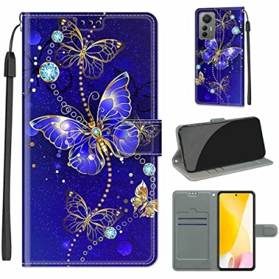 Image de TOMYOU Coque pour Xiaomi 12 Lite, Mi Etui Protection Housse Premium en Cuir PU, [Emplacements Cartes],[Fonction Support], Pochette Flip Case Compatible avec Lite