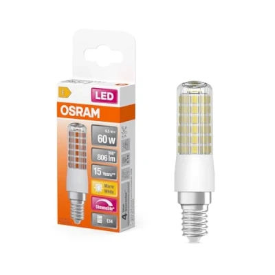 Image de OSRAM LED Superstar Special T SLIM, ampoule spéciale à gradation, culot E14, Blanc chaud (2700K), Remplacement d&#039;une classique 60W, 1 pack