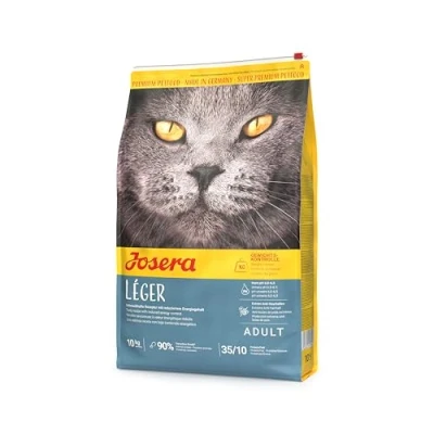 Image de JOSERA Léger 10 kg Croquettes pour chat en surpoids ou stérilisé Faible teneur matières grasses Aliment Super Premium adulte peu actif Sac de