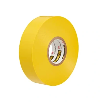 Image de 3M 80052 80611211592 Scotch 35 Ruban adhésif 19 mm x 20 m Jaune