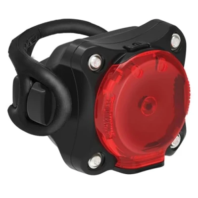 Image de LEZYNE Zecto Drive Max 400+ Feu arrière LED Rechargeable par USB IPX7 étanche avec Plusieurs Modes Solide et Flash Sangle de Montage en Caoutchouc Silicone Incluse, Noir, 400 lumens/USB C