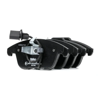Image de VALEO 302098 Jeu de plaquettes frein FIRST Essieu Avant contact signal d&#039;usure inclus avec tôle anti bruit AUDI: A4 B8 Berline,