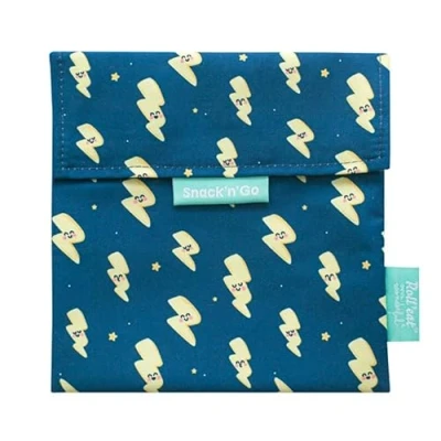 Image de Roll&#039;eat ® Snack&#039;n&#039;Go Mr. Wonderful Sac à goûter réutilisable et écologique sans BPA, Lightning