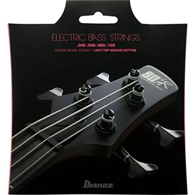 Image de Ibanez IEBS4C Jeu de cordes pour basse électrique, 4 cordes/Light les aigus, Medium graves, à revêtement Multicolore