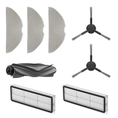 Image de Dreame Kit d&#039;accessoires pour robot S10 Comprend 3x lavettes, 2x filtres, brosses latérales, 1x brosse principale, Accessoires d&#039;origine