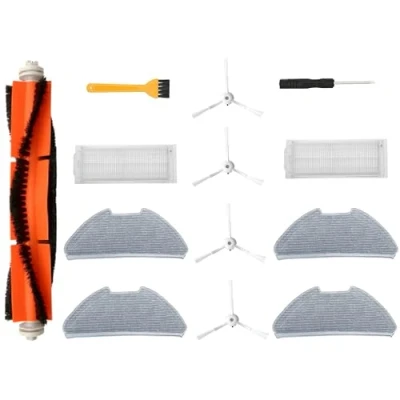 Image de Accessoires pour Xiaomi Mi Robot Vacuum Mop 2 Pro Pièces de Rechange Lite / MJST1SHW MJSTL /MJST1S 1 Brosse Principale, Brosses latérales, Filtres, Lingettes