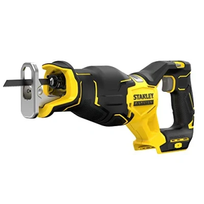 Image de Stanley FATMAX Scie sabre 18V Moteur Brushless 29 mm 2 Vitesses (0 2300, 0 3200) Changement de lame Sans outil batterie ni chargeur Gamme V20 SFMCS310B XJ Multicolore