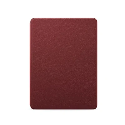 Image de Étui en cuir pour Amazon Kindle Paperwhite Compatible avec les appareils 11e génération (modèle 2021) Design fin et léger Bordeaux