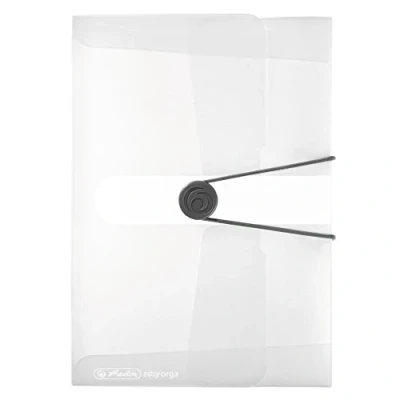 Image de Herlitz Boîte PP A5 avec dos étiquette, 1 pièce Imprimé Design, 2,5 cm de largeur, transparent incolore