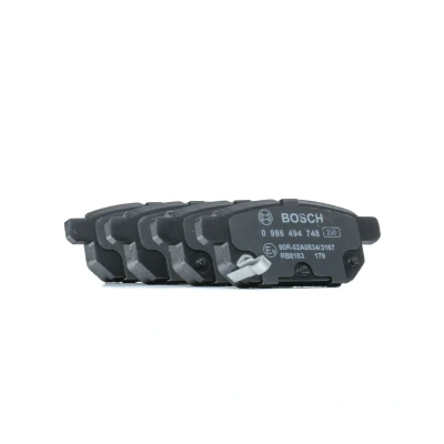 Image de BOSCH 0 986 494 748 Jeu de plaquettes frein Low Metallic avec contact du palpeur d&#039;usure intégré, indicateur SUZUKI: SX4 II S Cross
