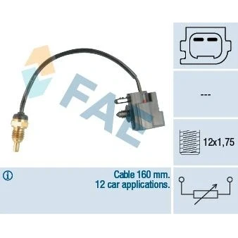 Image de EPS 1.830.295 Sonde De Température Liquide Refroidissement Made in Italy OE Equivalent FORD: FIESTA 4, S Max Mk1, Focus Mk1 3/5 portes