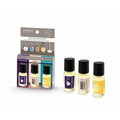 Image de ESTEBAN Sélection Tris de concentrés Parfum Figue Noire Cedre Ylang 3 x 15 ML
