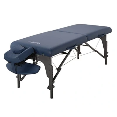 Image de Master massage Monclair Table de mobile Reiki pliable en bois 71 cm Bleu roi