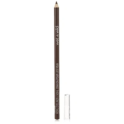 Image de Wet n Wild, Color Icon Kohl Eyeliner Pencil, et Crayon pour le Maquillage des Yeux avec un Effet Intense Hyper Pigmenté, Formule Douce, Crémeuse Facile à Utiliser, Marron foncé