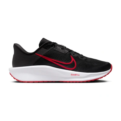 Image de Nike Performance Quest 6 Chaussures de running neutres, Homme, Taille: 44, Black/white/university red/dark smoke grey Tissu / matière synthétique