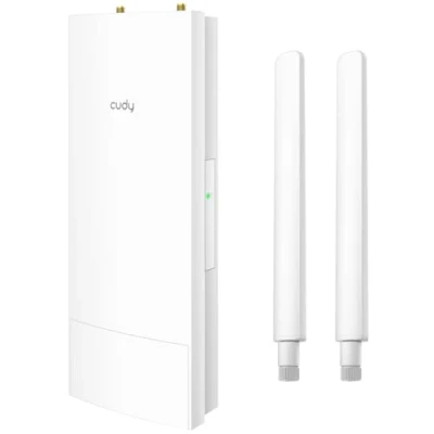 Image de Cudy AP3000 Outdoor IP65 Point D&#039;accès Extérieur AX3000 WiFi 6 Haute Puissance, FEM Puissance Externe, Gigabit RJ45, Prend en Charge PoE Passif