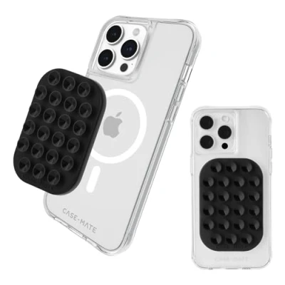 Image de Case Mate Stick it! Support magnétique à Ventouse pour iPhone 15 Pro Max/14 Max/13 Max/12 Max Noir