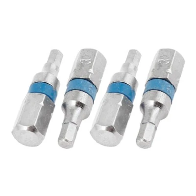 Image de sourcingmap 4pcs Embout Tournevis magntéica 3mm h3 Pointe tête hexagonale
