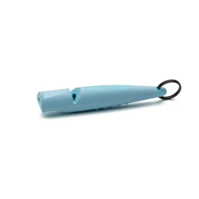Image de ACME Sifflet pour chien n 211,5 (mise à jour 2023) Alpha Version améliorée Idéal le rappel Grande portée Nouvelle prise Norme de fréquence (Baby Blue)