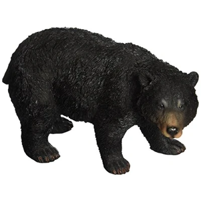 Image de Design Toscano QM24217001 Statue de l’Ours noir en marche Multicolore 25,5 x 12,5 15 cm