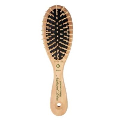 Image de Fripac Medis Natural Line Brosse en Bois d&#039;Érable Ovale 7 Rangs