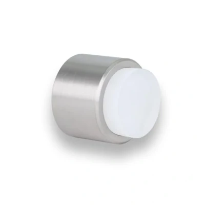 Image de EVI Herrajes Butée De Porte Adhésive Pour Mur 28 x mm Caoutchouc Blanc Acier Inoxydabl Finition Mate Forte AdhéSion 100% fonctionnel Mod. I 198/28 BTPM AM