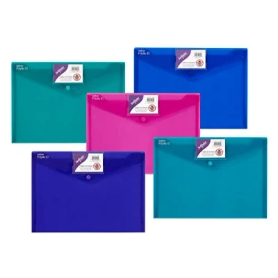 Image de Snopake Sachet de 5 chemises Polyfile Classic Format A4 assortis opaque fun