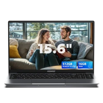 Image de AOC Ordinateur Portable, 12ème N97 CPU (jusqu&#039;à 3,6 GHz), Notebook 16 Go DDR4 RAM 512 SSD (étendre à 2 to) WiFi, BT5.1, Type C, USB3.2, HDMI, Portable de Jeu