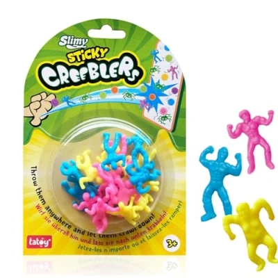 Image de Slimy Sticky Creeblers Super Hero Patins muraux Autocollants Lumineux dans Le Noir pour fenêtres &amp; Heros, Sensory Antistress Fidget Enfants à partir de 3 Ans