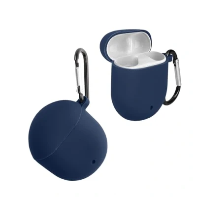 Image de kwmobile Étui Compatible avec Google Pixel Buds 2 (2020) Housse pour Casque Audio étui de Protection en Silicone Bleu foncé