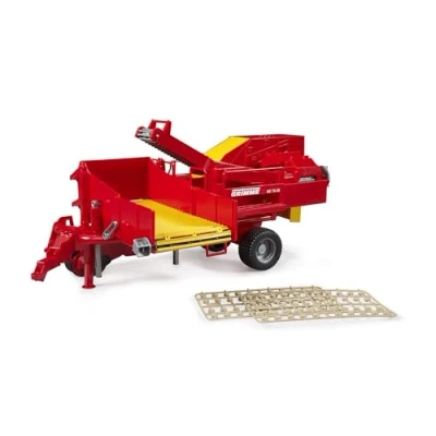 Image de bruder 02130 Grimme SE 75 30 Récolteuse de pommes terre avec 80 imitations, machine à récolter, tracteur remorque
