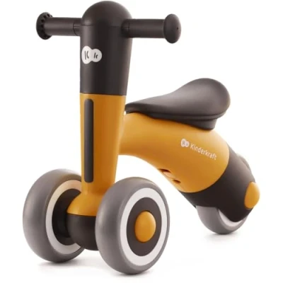 Image de Kinderkraft MINIBI Draisienne bébé 1 an, Vélo sans Pédales, Selle réglable, pèse Que 2,1 kg, Jaune