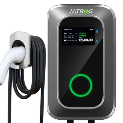 Image de JATRHG S1 Borne de Recharge pour Véhicule Électrique 7kW 12M 32A Monophasé IP66 Station Charge Type 2 IEC 62196 Chargeur Rapide EV Wallbox