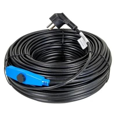 Image de horizont câble chauffant antigel avec thermostat de 1 à 48 m, idéal pour conduite d&#039;eau ou plantes, chauffage d&#039;accompagnement étanche, radiateur électrique, palmiers, 36 m