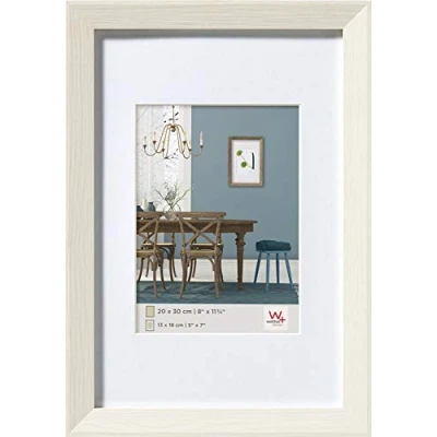 Image de walther design cadre photo blanc 30 x 40 cm avec passe partout, en bois Fiorito EF040W