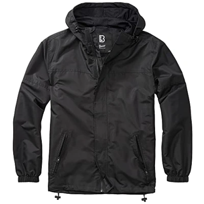 Image de Brandit Summer Windbreaker Frontzip, Coupe vent d&#039;été zippé sur le devant Mixte, Frontzip Schwarz,