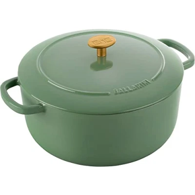Image de BALLARINI Bellamonte Cocotte ronde en fonte émaillée 26 cm 5,5 l Vert