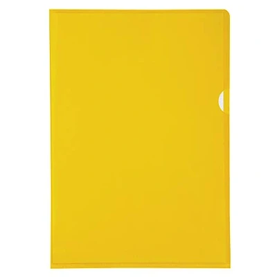 Image de Exacompta Réf. 660595E Sachet de 10 pochettes coin lisse en PVC semi rigide Epaisseur 13/100ème Format à classer A4 avec encoche pour facilité l&#039;ouverture Coloris vert