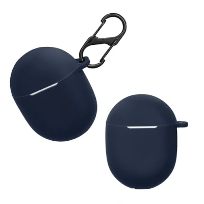Image de kwmobile Étui Compatible avec Google Pixel Buds A Series Housse pour Casque Audio étui de Protection en Silicone Bleu foncé