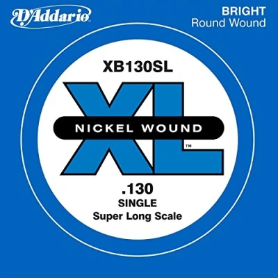 Image de D&#039;Addario XB130 Corde seule extra longue avec filet en nickel pour basse Calibre .130