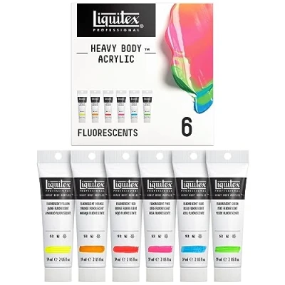 Image de Liquitex Professional Heavy Body Acrylique Set 6X59ml Fluorescent Row