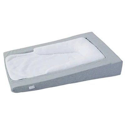 Image de CANDIDE Matelas À Langer Douillet Évolutif Réducteur 0 6 mois 36 Sans Antidérapant Déperlant Anti Tâche Fabriqué En France 70x50x10cm (Gris Chiné)