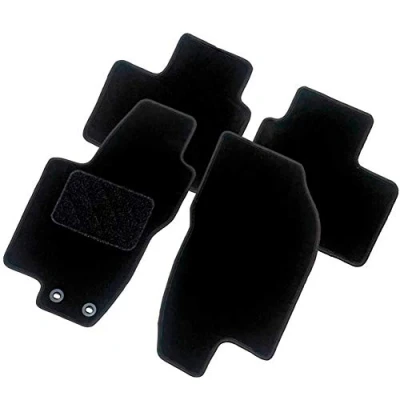 Image de AutoStyle TM LE501 Ensemble de tapis sol Textile avant et arrière 4 noir