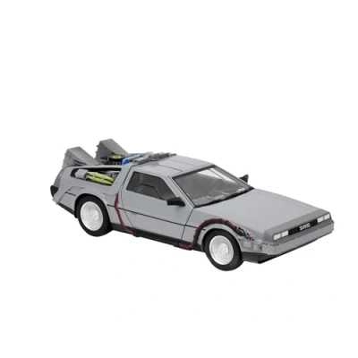 Image de Neca Back to The Future Die Cast Vehicle Time Machine Argent