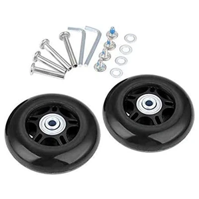Image de Lovetao Kit de remplacement roues valise 50 x 18 mm avec ABEC 608zz rechange pour patins d&#039;extérieur (OD : W ID 6 essieux 30 et 35 noir)