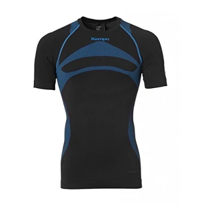Image de Kempa Homme ATTITUDE PRO SHORTSLEEVE, Noir/Kempableu, FR : M (Taille Fabricant M/L) EU