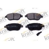 Image de KRAFT 6003322 Jeu de plaquettes frein Essieu avant contact signal d&#039;usure inclus FIAT: Stilo 3/5 portes, BRAVO 2, Grande Punto portes