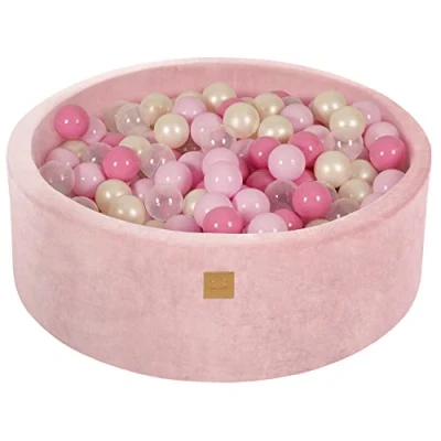 Image de Piscine à Balles MeowBaby® Rose poudré 90x30cm Antiallergique Certifié CE