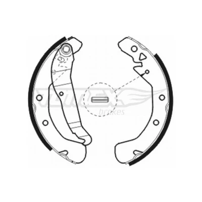 Image de TOMEX brakes TX 20 78 Mâchoires De Frein Essieu arrière 228 42 OPEL: Astra H 3/5 portes, Vectra B Berline, Combo C Tour, VAUXHALL: Mk3 CC